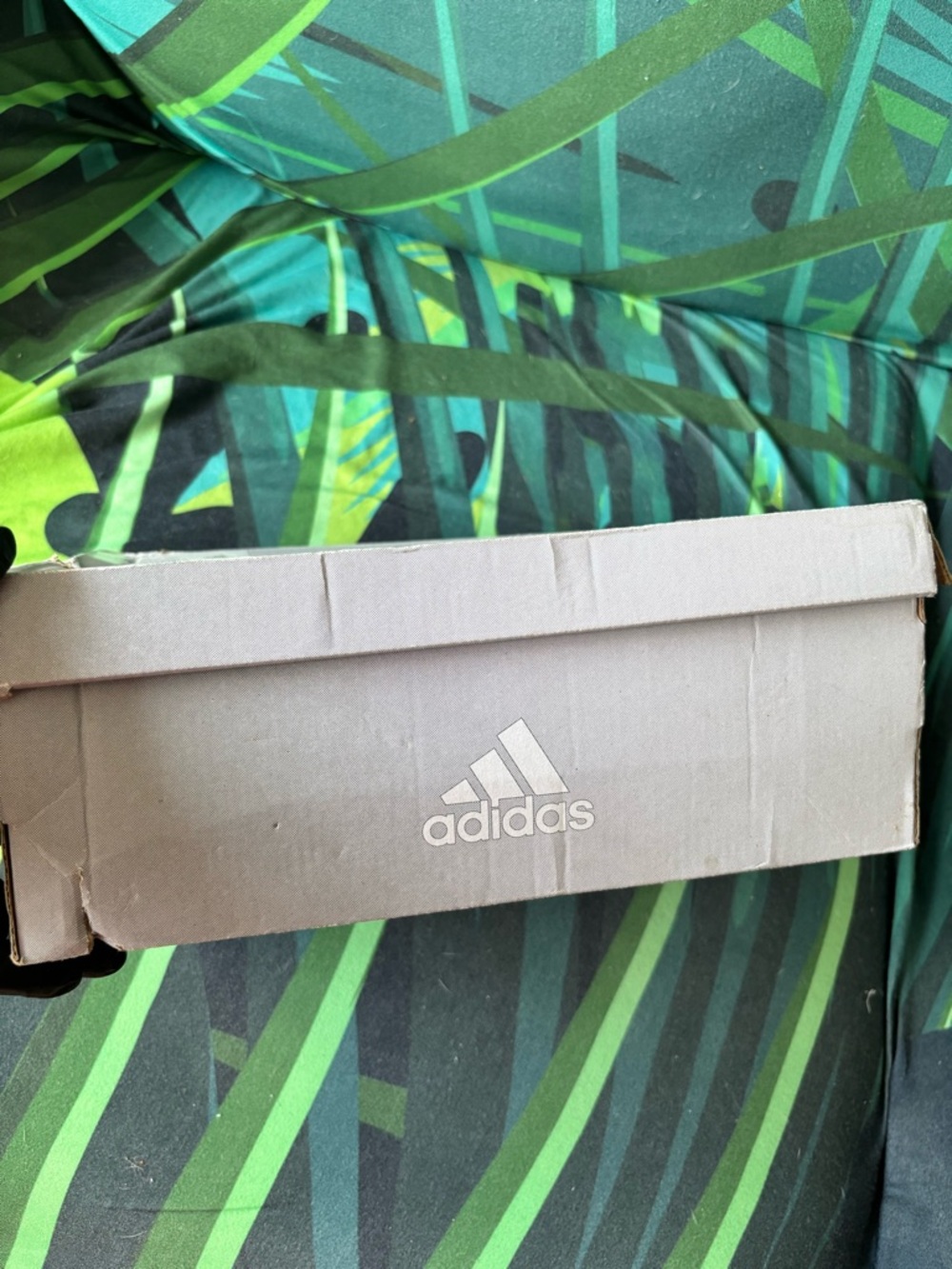 ADIDAS White Sneakers with Leopard Print Logo Accent - Picture 8 of 12
